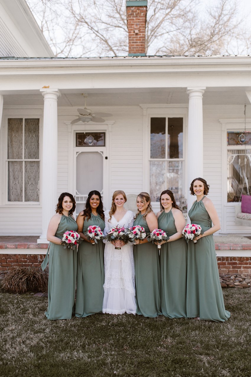 Evergreen Bridesmaids Dresses