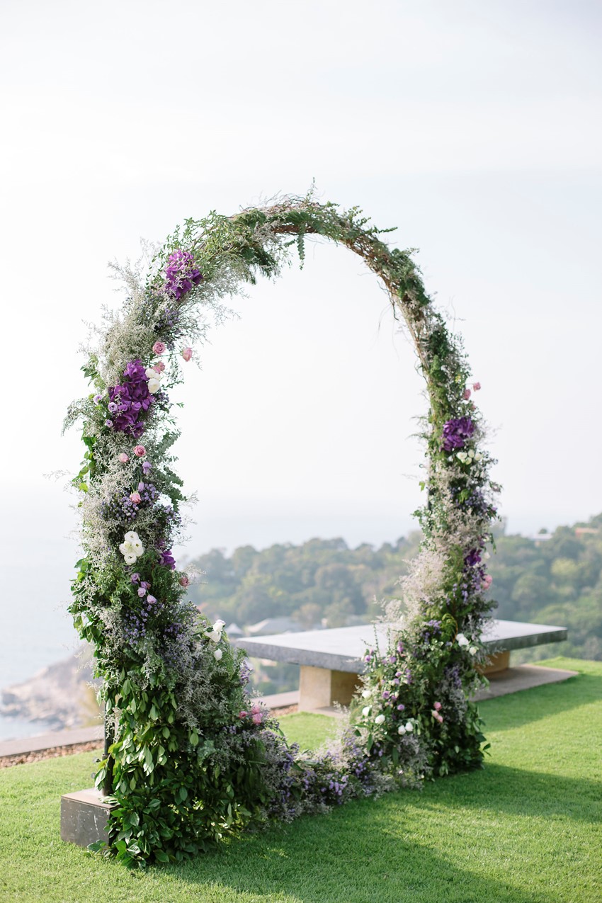 Floral Wedding Ceremony backdrop