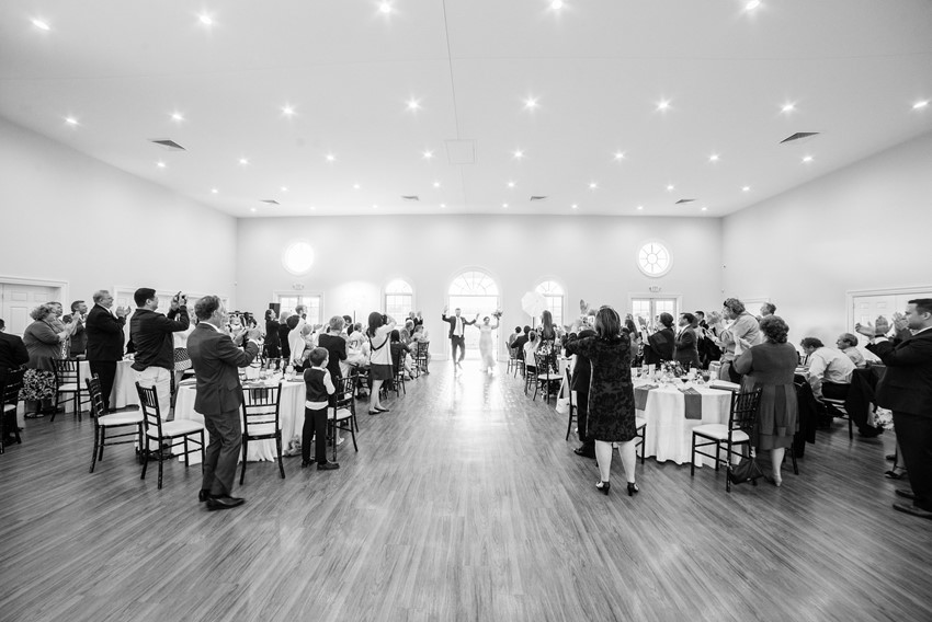 Black & White Wedding Reception Photos