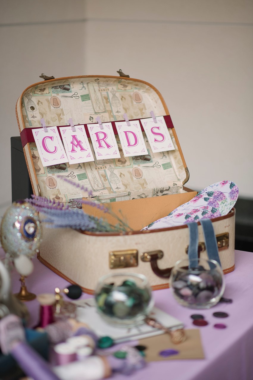 Vintage Suitcase Wedding Cards