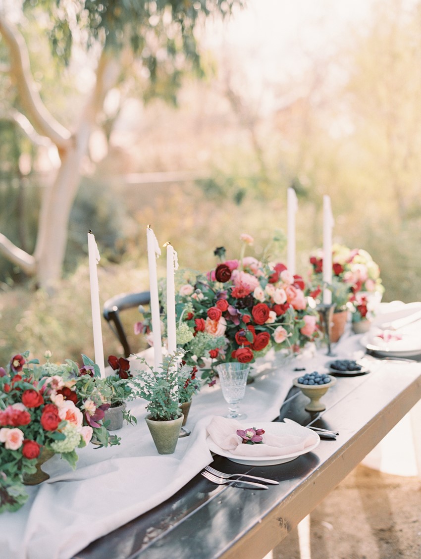 Red Wedding Tablescape