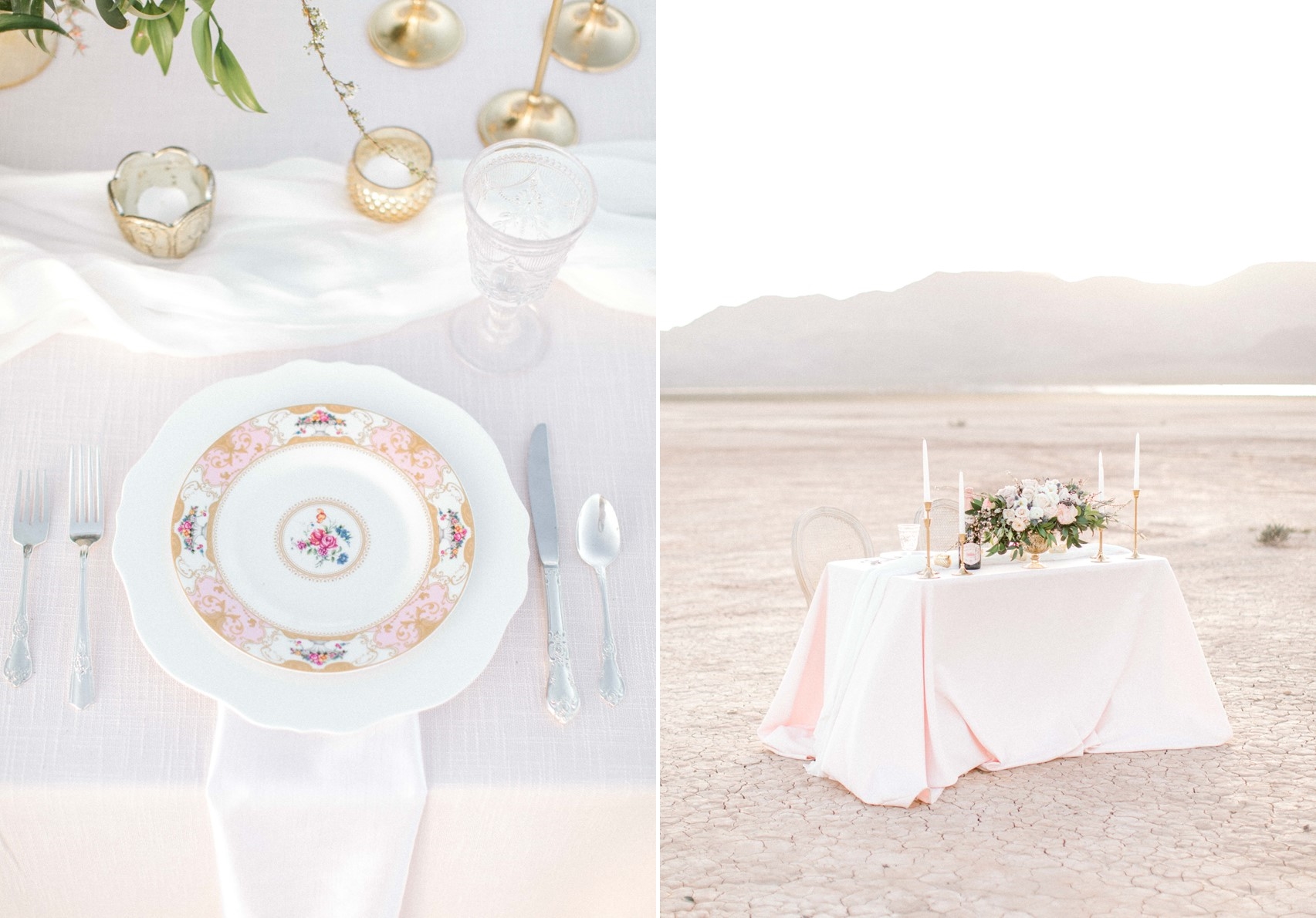 Desert Wedding Place Setting