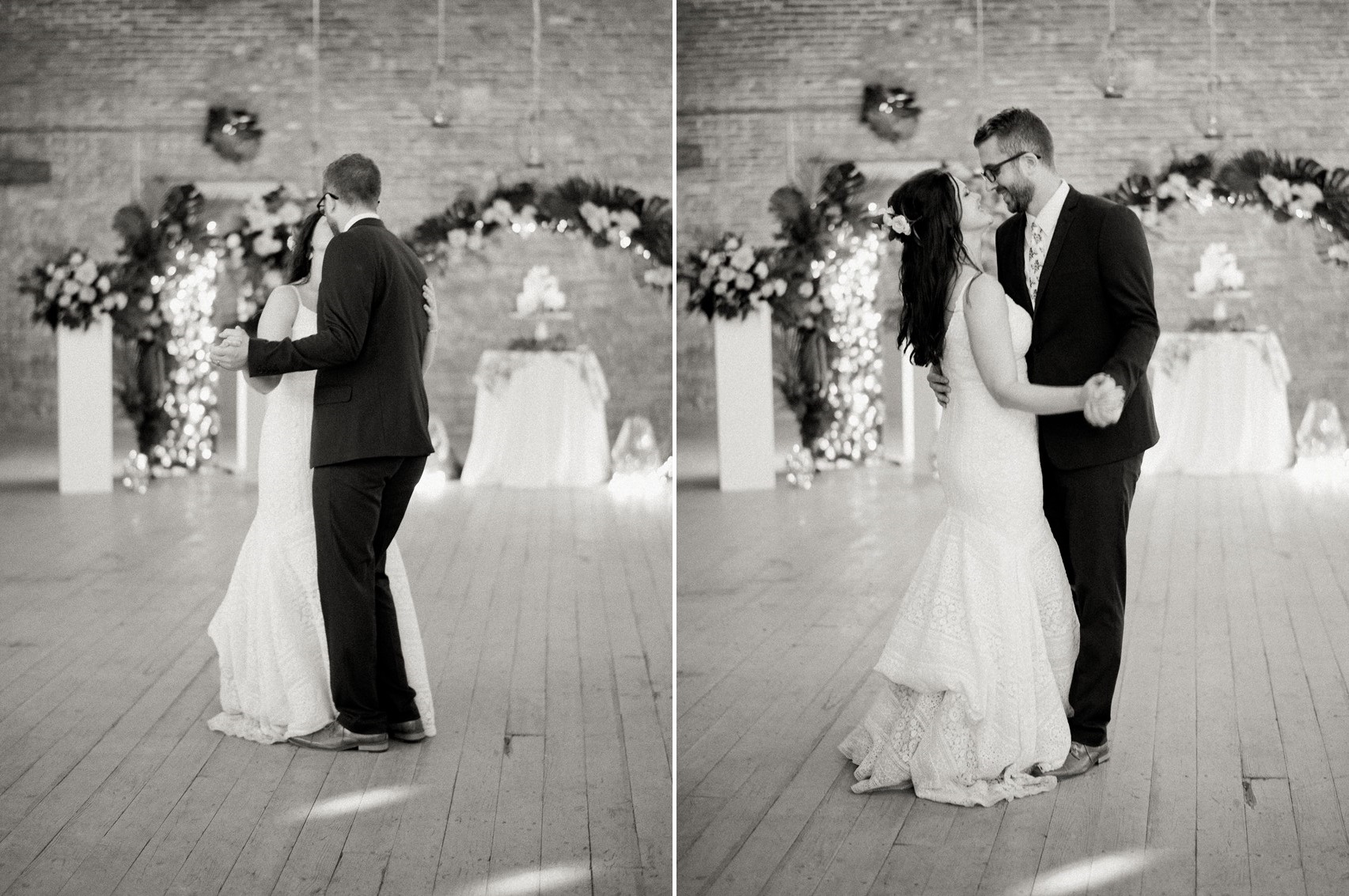 Black & White Wedding First Dance Photos