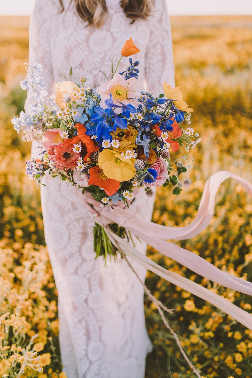 Boho Wildflower Bridal Bouquet