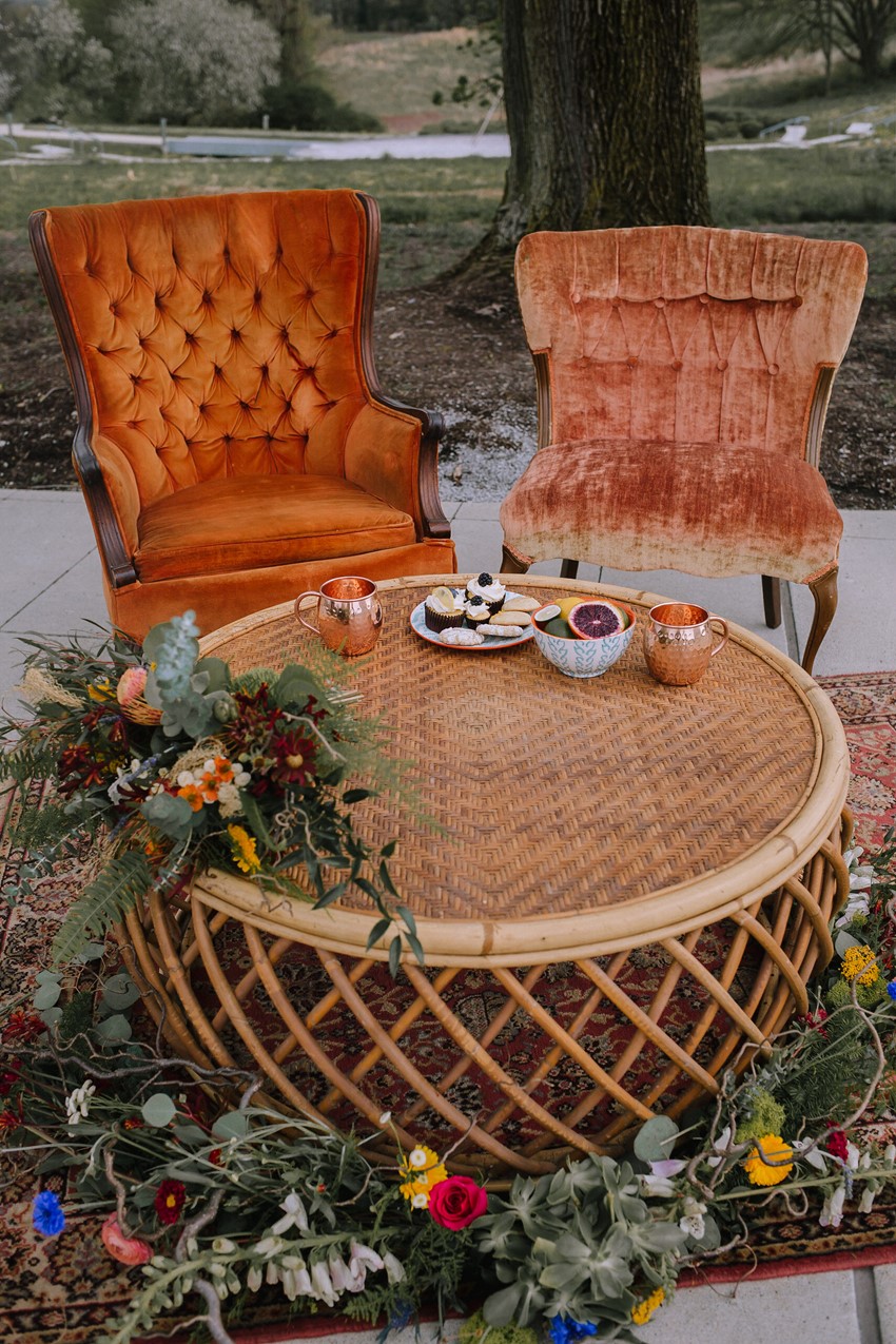 Boho Vintage Wedding Lounge