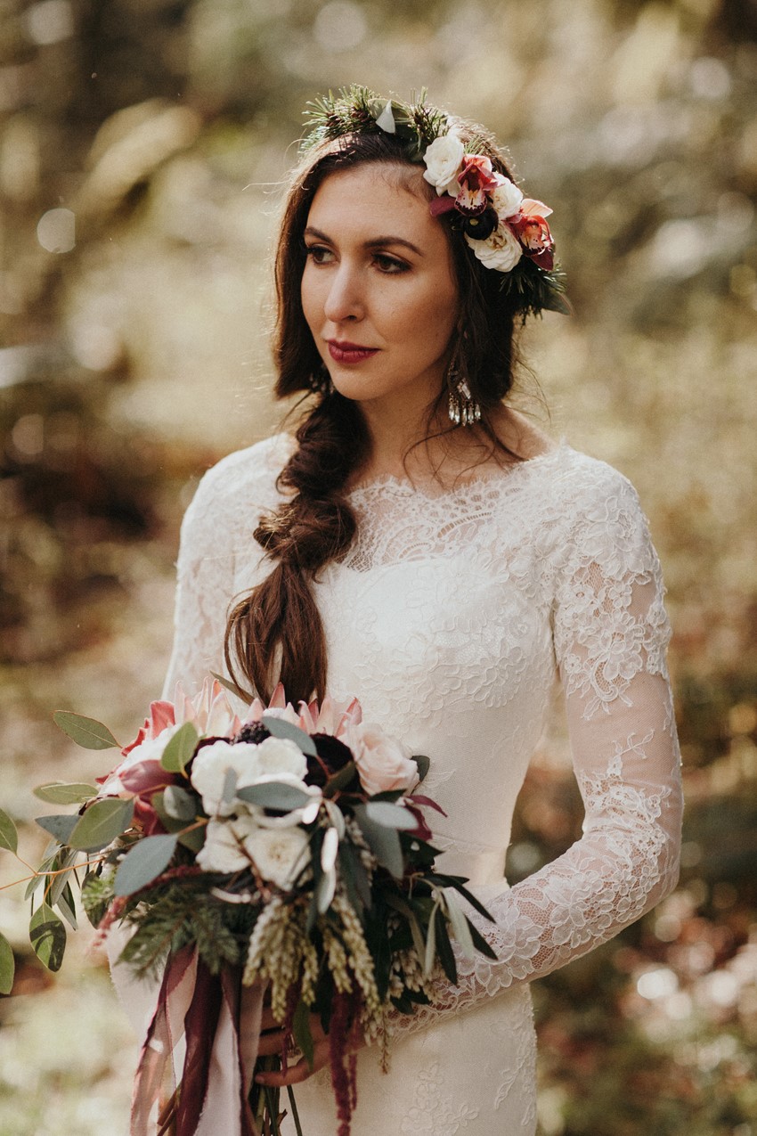 Fall Bridal Flower Crown