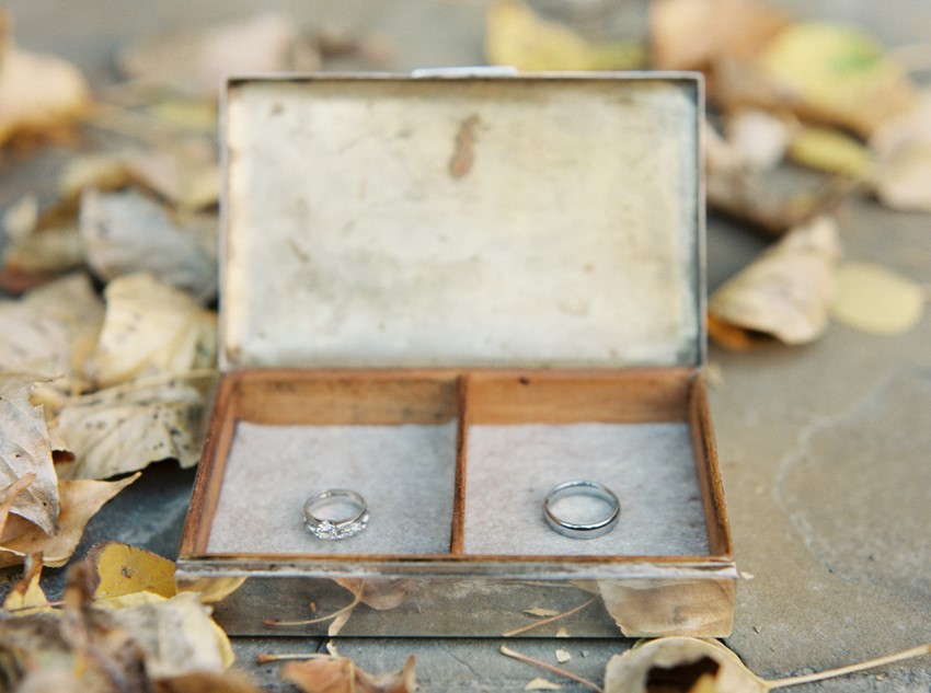 Vintage Wedding Rings Box