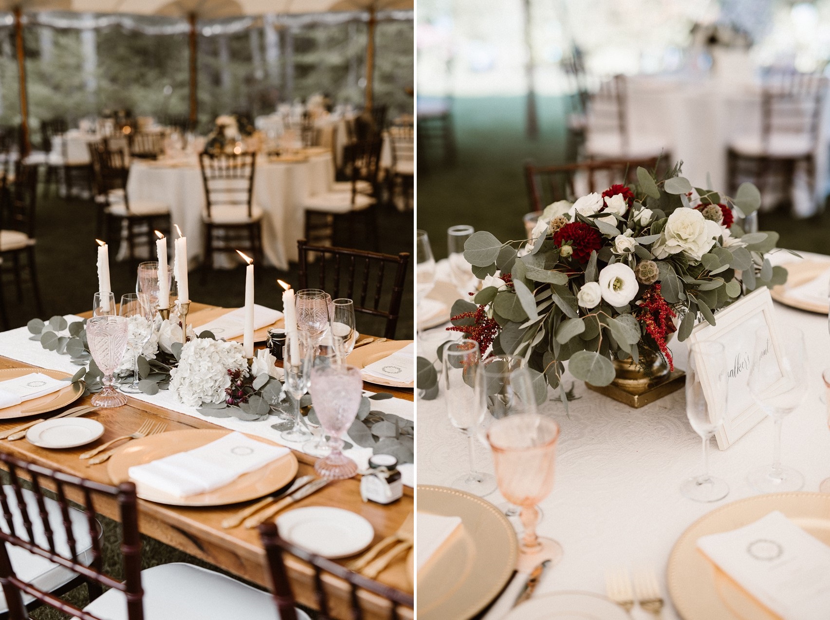 Rustic Elegant Wedding Tables