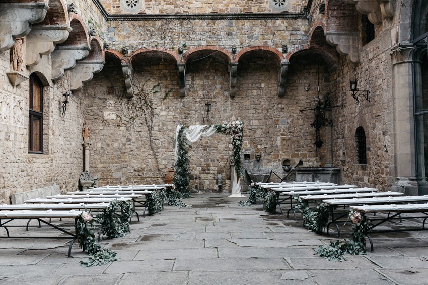Italian Castle Wedding Ceremony