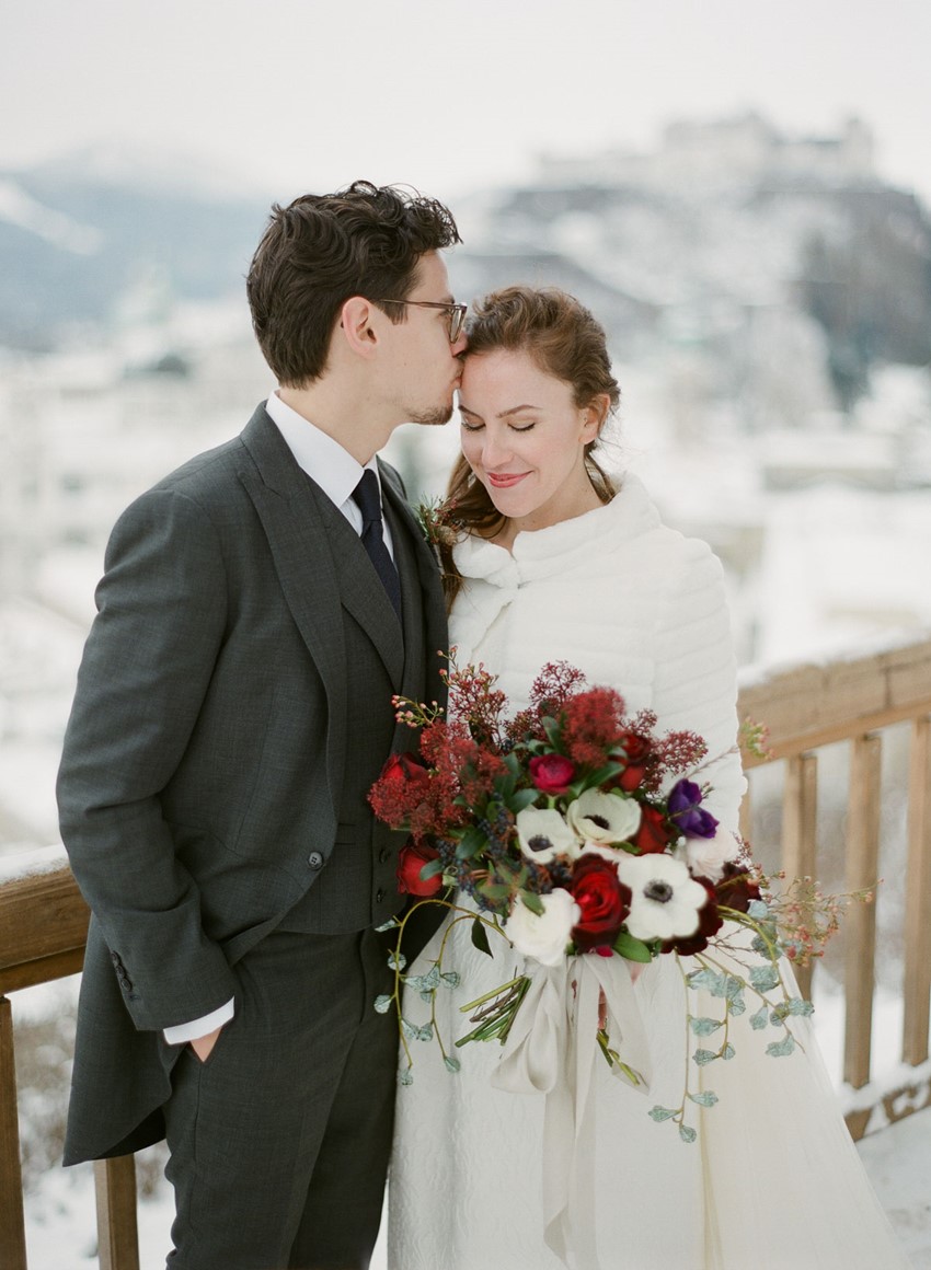  Snowy Winter Wedding in Austria