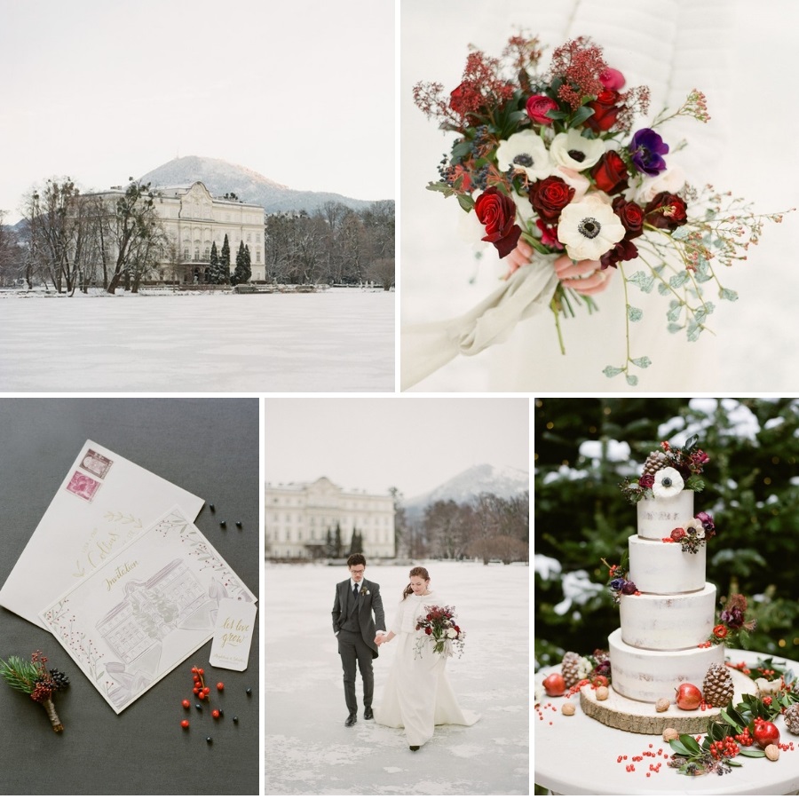 Timelessly Romantic Snowy Winter Wedding In Austria