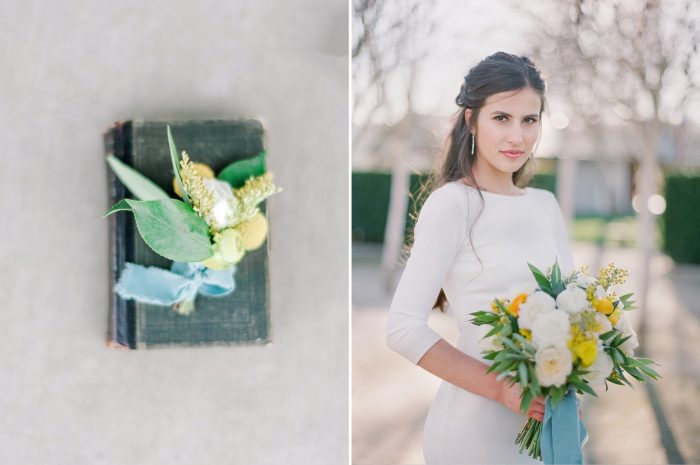 Spring Wedding Inspiration in Yellow, Grey & Blue