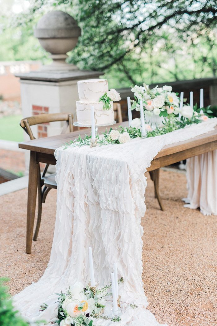 Blush Spring Garden Wedding Table