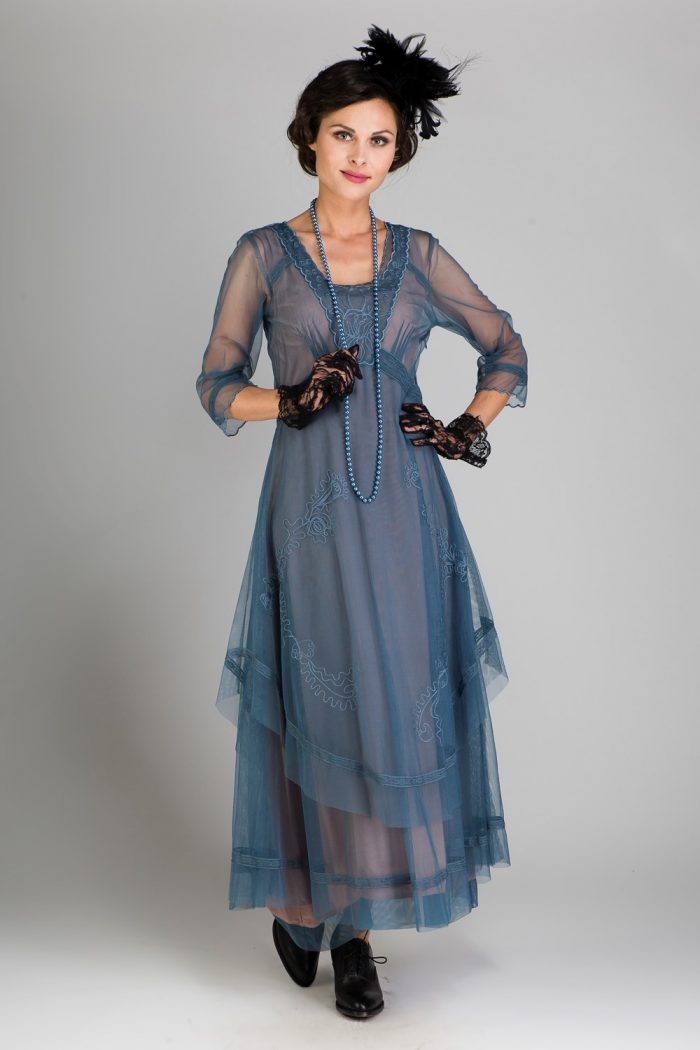 Blue Edwardian Inspired Dress