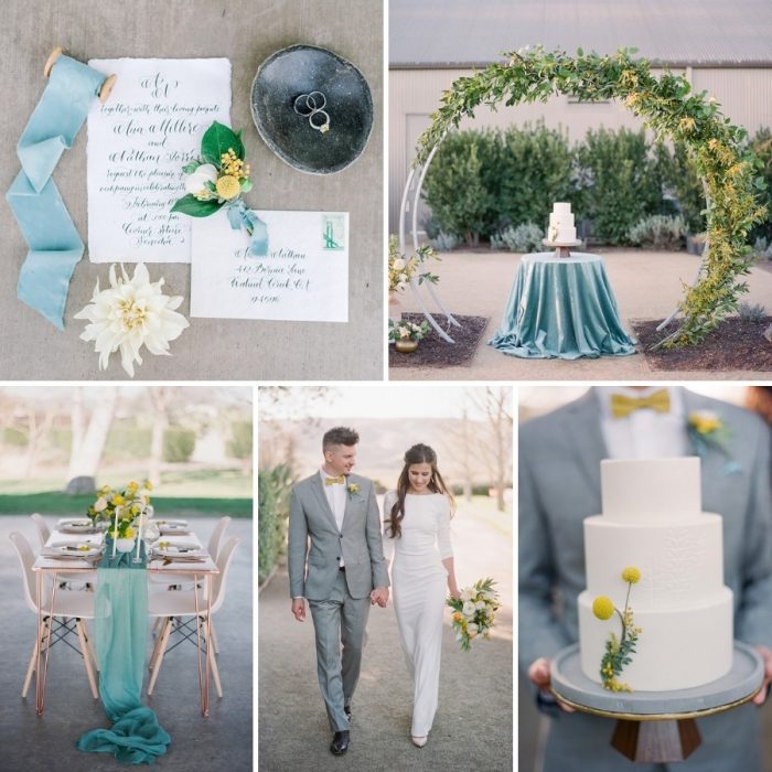 Minimalist Spring Garden Wedding Inspiration