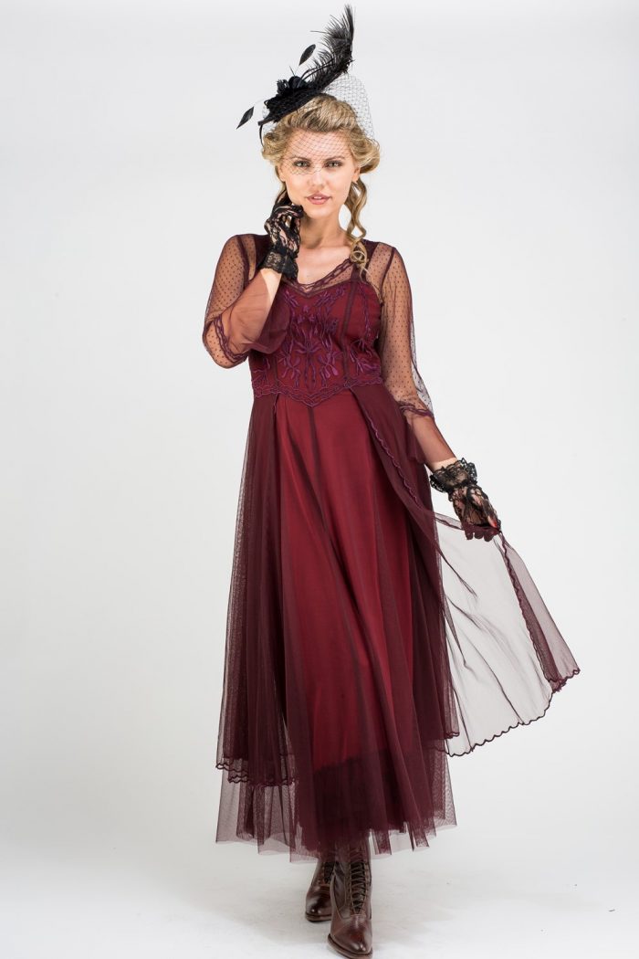 Red Downton Abbey inspired Dress