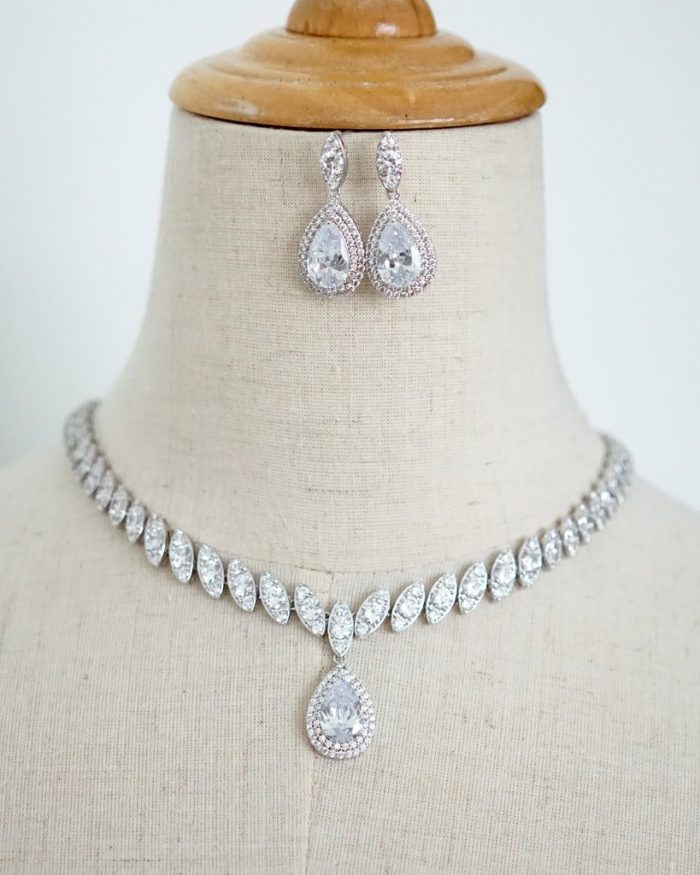 Princess Bridal Necklace & Earrings