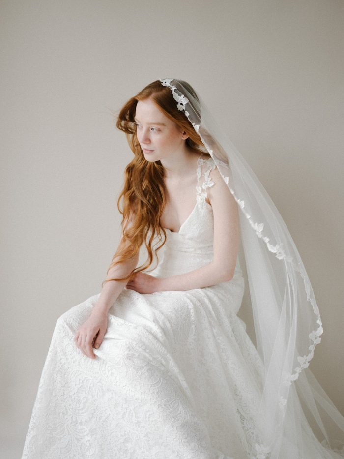 Lace Edged Mantilla Cathedral Veil