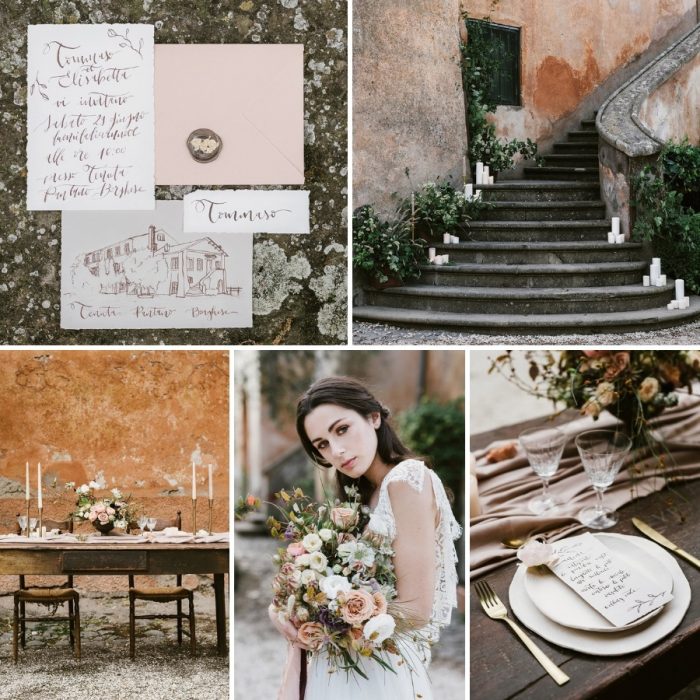 Romantic Rome Countryside Wedding Inspiration