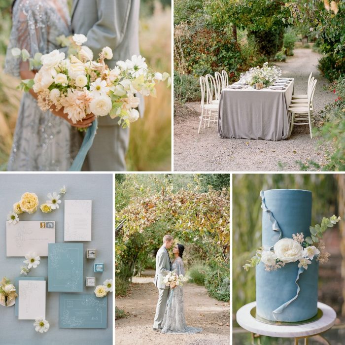 Dusty Blue & Yellow Spring Wedding Inspiration