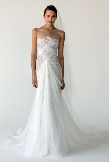 Marchesa Art Deco inspired Bridal Gown