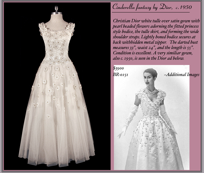 1950s Dior Bridal Gown