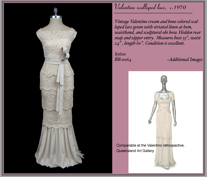1970s Valentino Bridal Gown