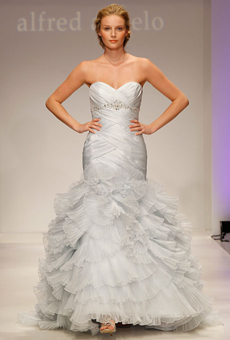 Pastel blue Alfred Angelo Bridal Gown 2308