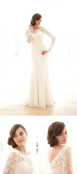 Elizabeth Filmore Long Sleeve Wedding Dress