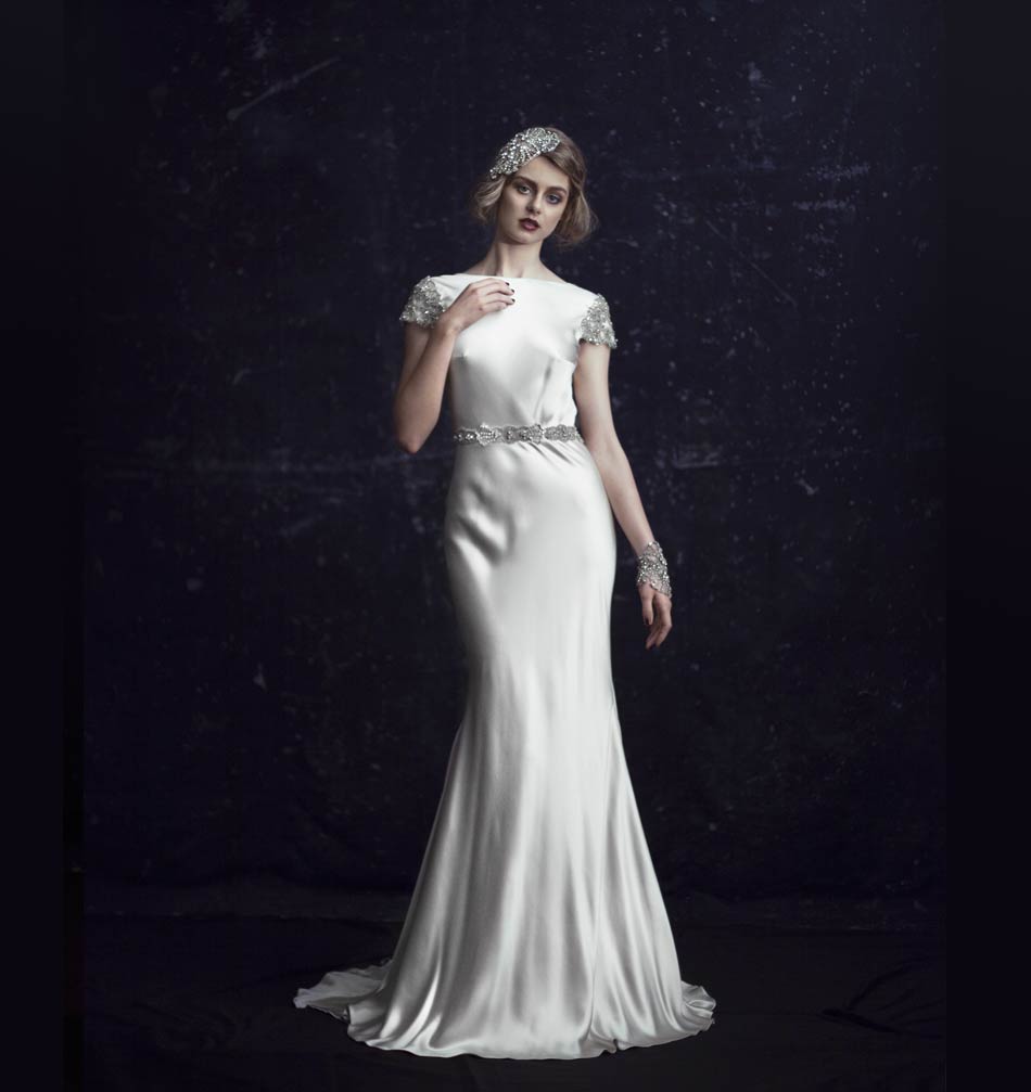 Johanna Johnson 1940s inspired Bridal Dress The Mae - Front