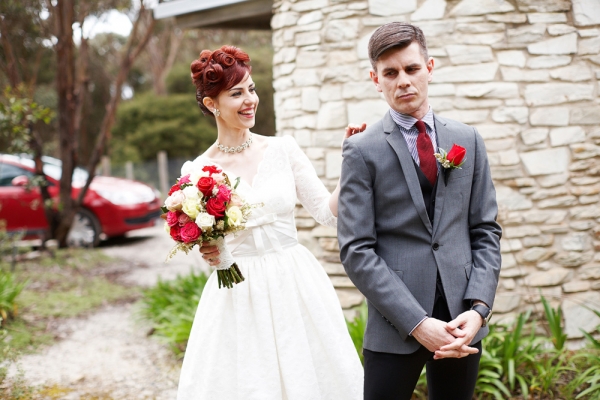 1950s inspired Melbourne Wedding - first look