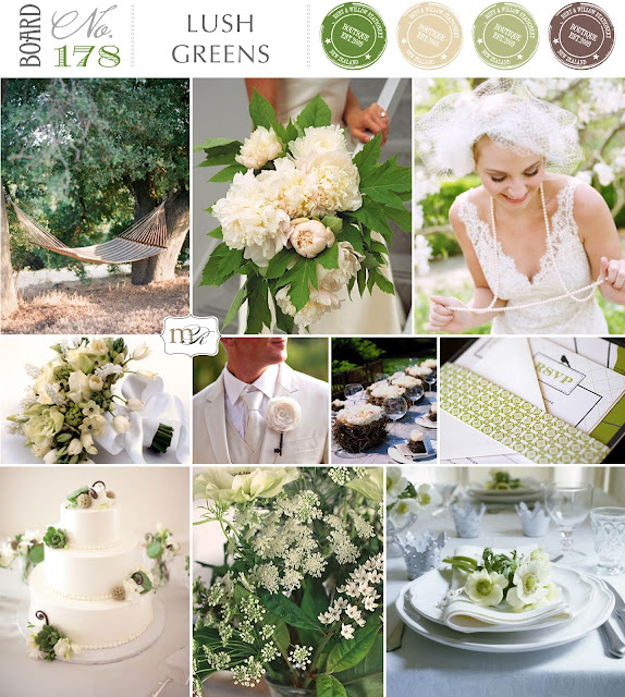 Wedding Inspiration Board Lush Greens No178 from Magnolia Rouge