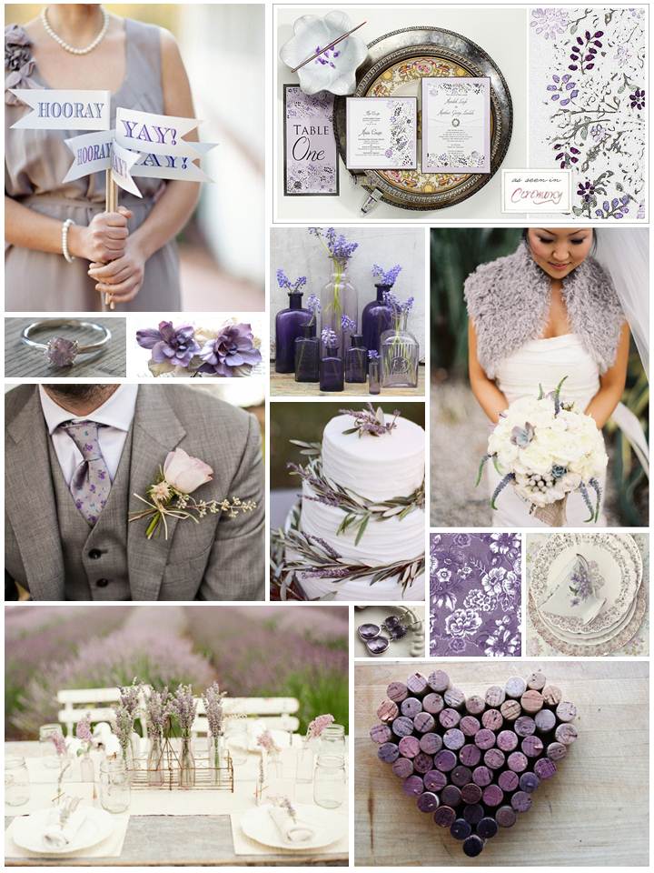 Lavender Wedding Inspiration Board