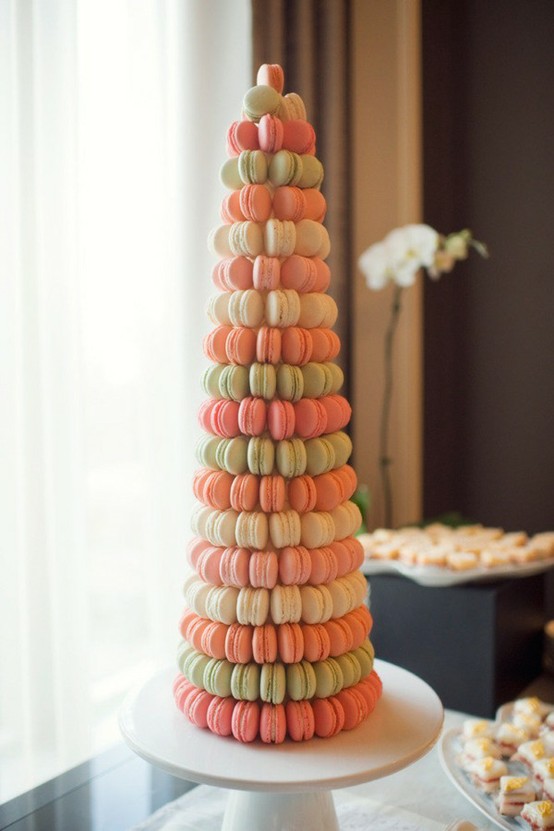 Macaron Tower Wedding Cake