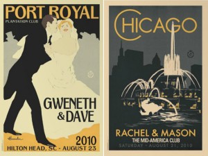 Polka Dot Bride Vintage Wedding Posters