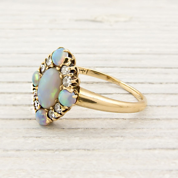 Vintage Gold and Opal Ring