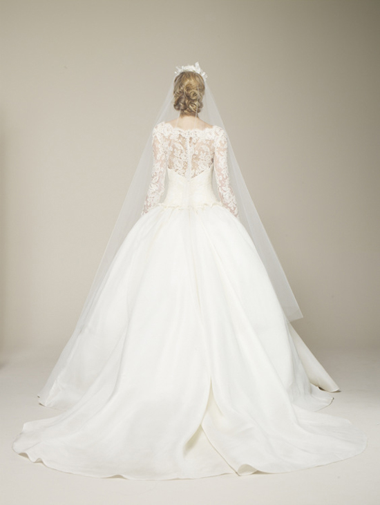 Marchesa Spring 2013 Long Sleeved Bridal Gown