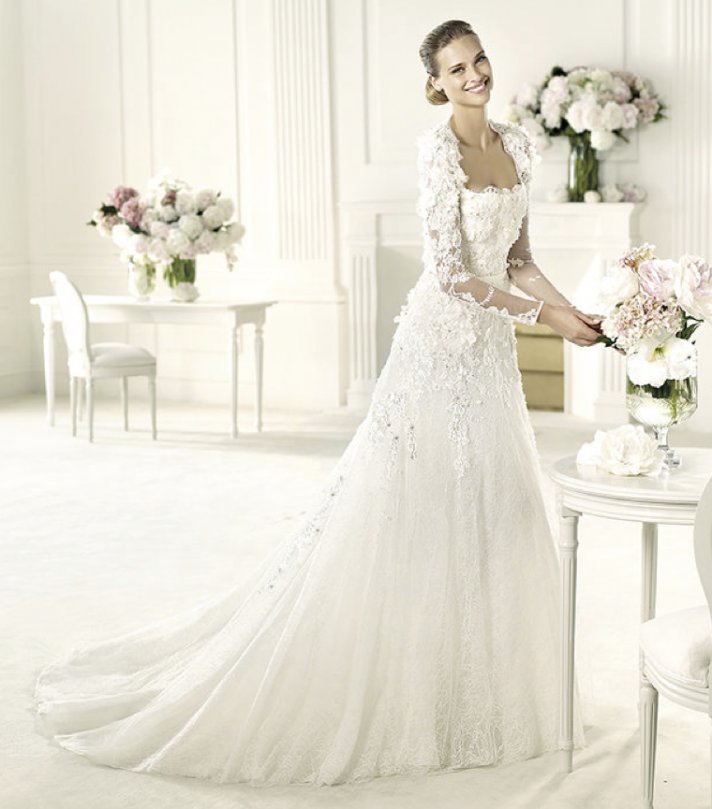 Elie Saab's 2013 Collection for Pronovias - Lyon Long Sleeved Wedding Dress