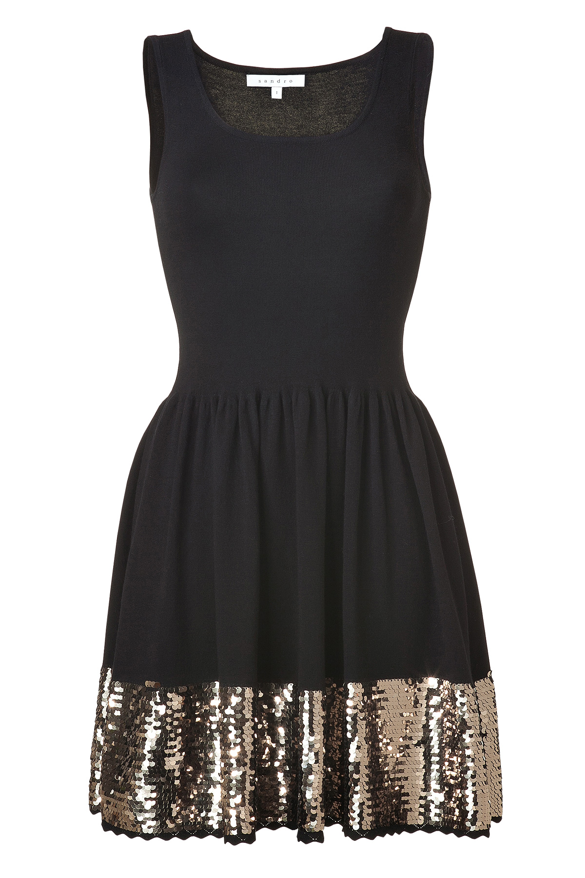 Stylebop Sandro Black with gold sequins Bridesmaids Dress