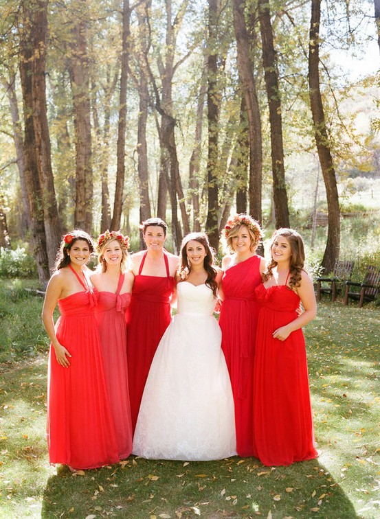 Poppy Red Bridesmaids