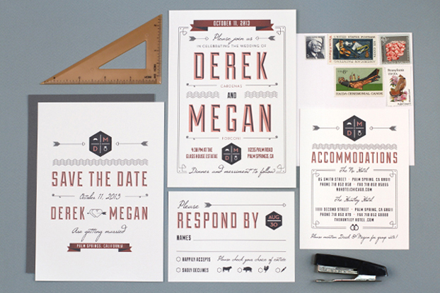Just My Type Wedding Stationery Suite from Love vs Design