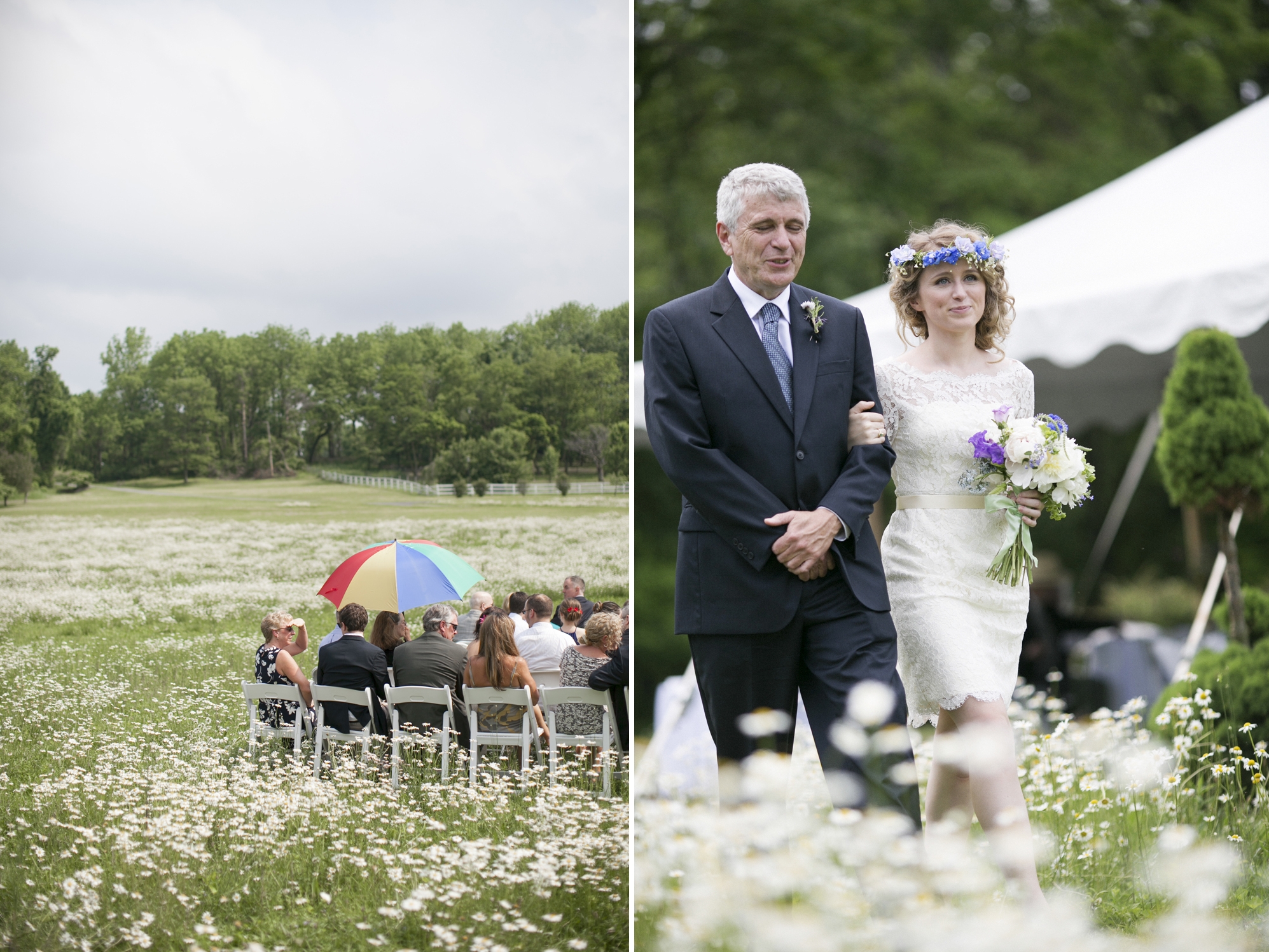 A Spring Wedding in a Meadow of Flowers From Love Me Do Photography