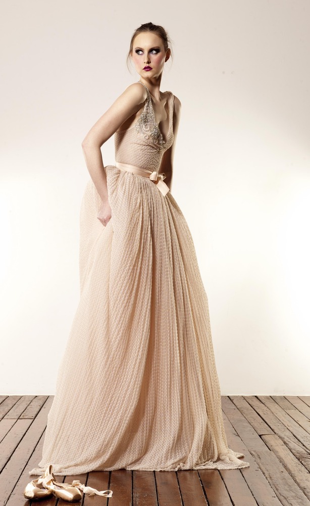 Soft Knit Lace Gown from Anaessia