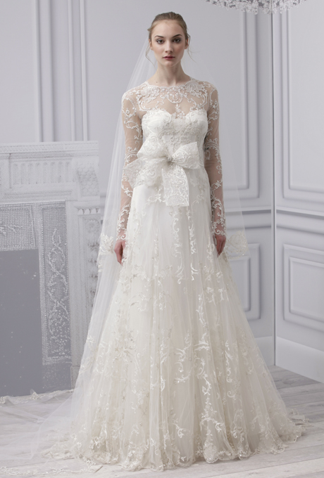 Long Sleeved Wedding Dresses from Monique Lhuillier