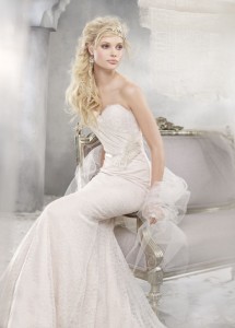 Alvina Valenta Chantilly Lace Wedding Dress