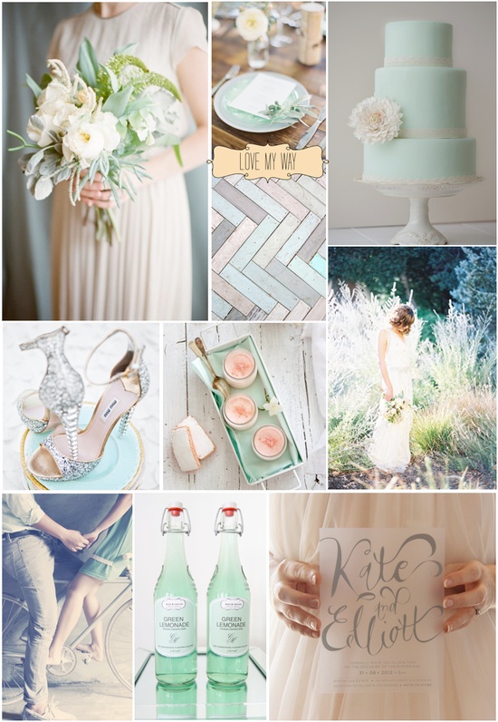 Mint To Be Wedding Inspiration Board from Love My Way