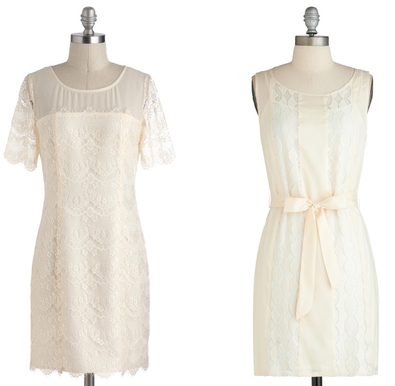 Ivory Lace Bridesmaids Dresses from Modcloth