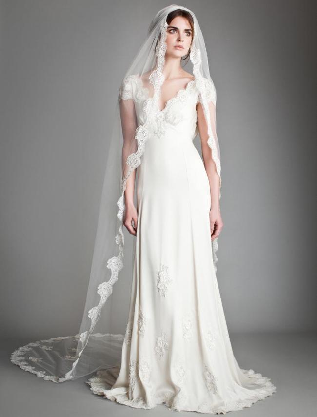 Temperley_London Spring 2014 Bridal Collection - Dorothy with Mantill Veil