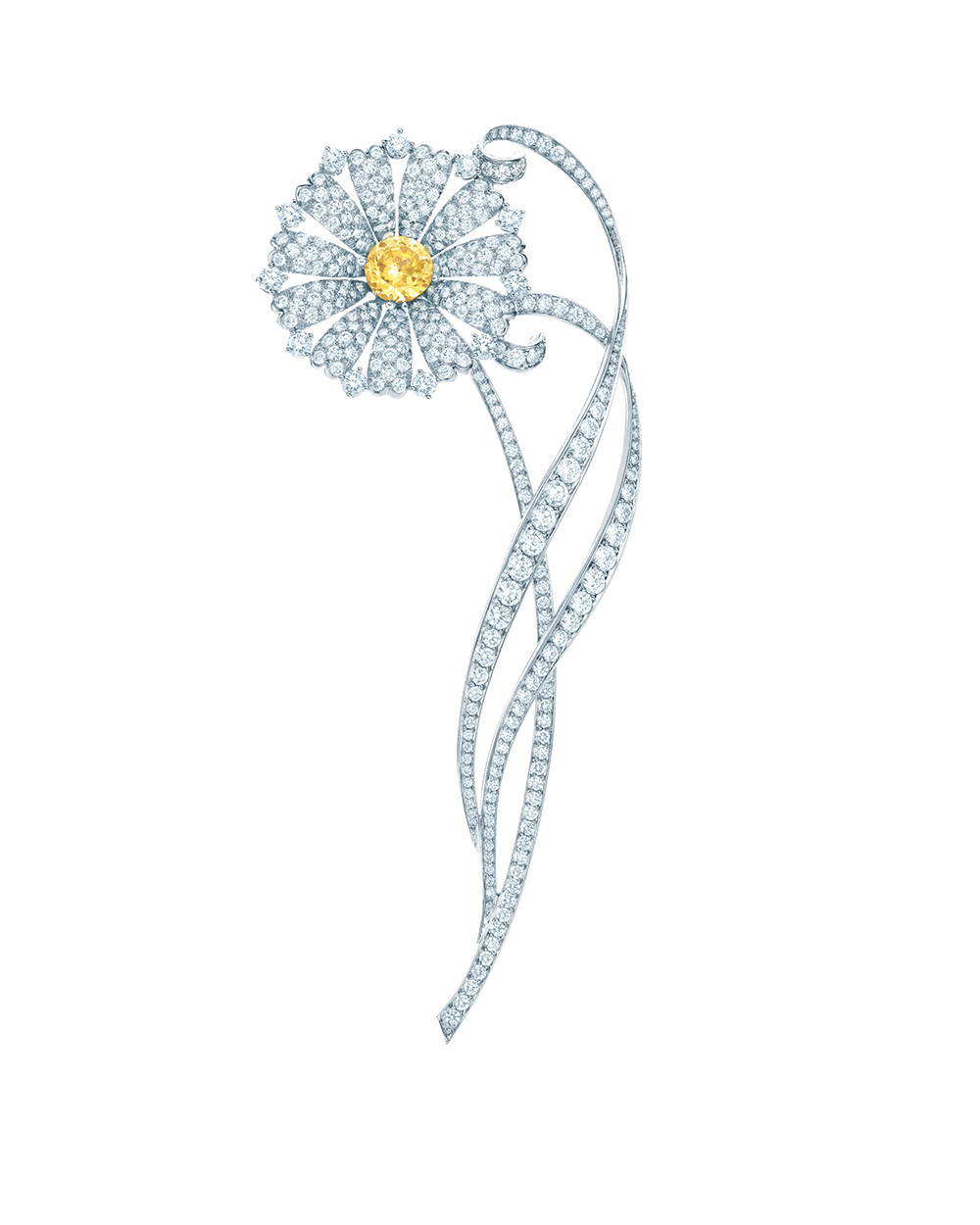 Great Gatsby Collection Yellow Diamond Daisy Brooch from Tiffany & Co