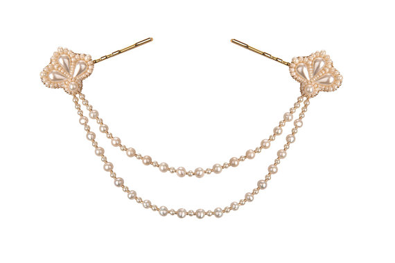 Dolce Pearl Bridal Headpiece from Petite Lumiere